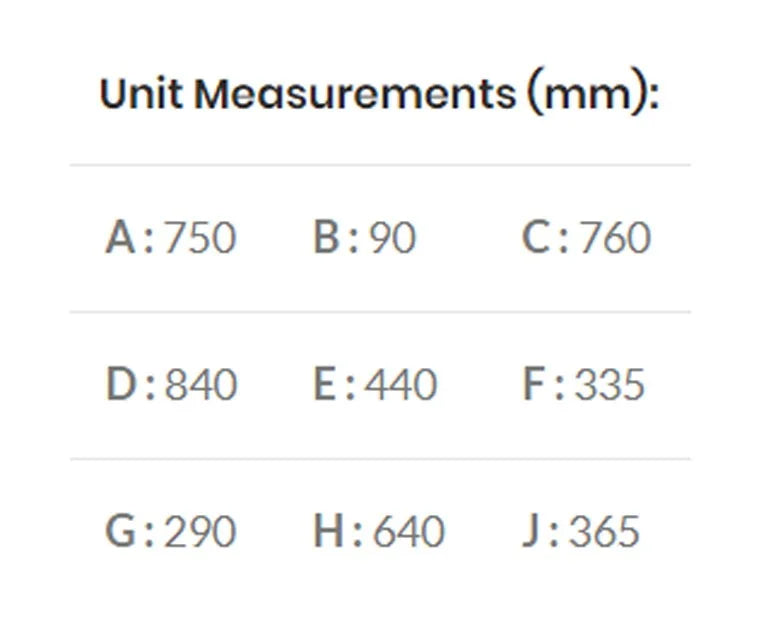 Maluti Gas Firebox Freestanding Model 760 with Coal Grate