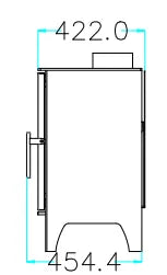 Flamm 560 Freestanding Fireplace