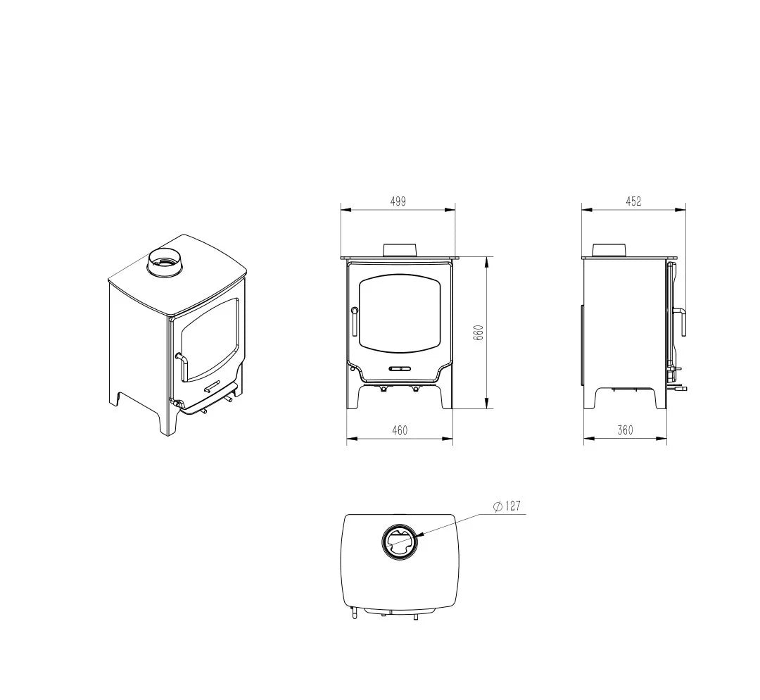 Home Fires R0801 Freestanding Fireplace