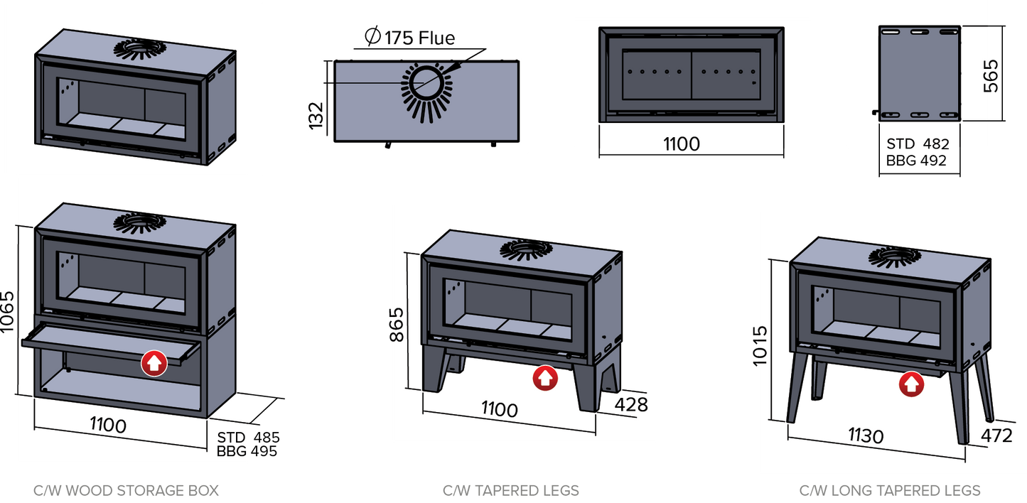 Infiniti Fires 18 Kw Freestanding Convection Box