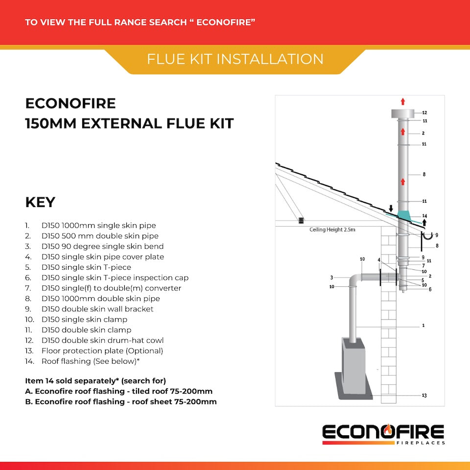 Econofire Vega Wood Fireplace