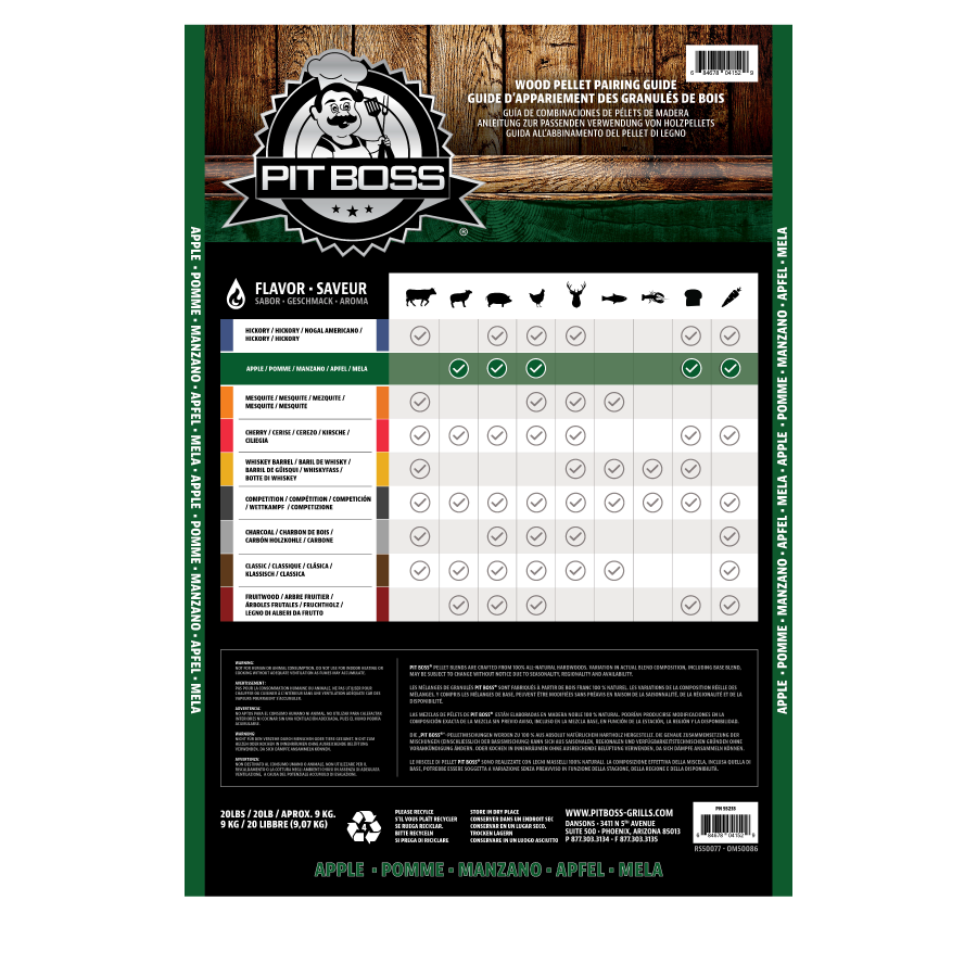 Z-Grills Pit Boss Apple Blend Hardwood Pellets