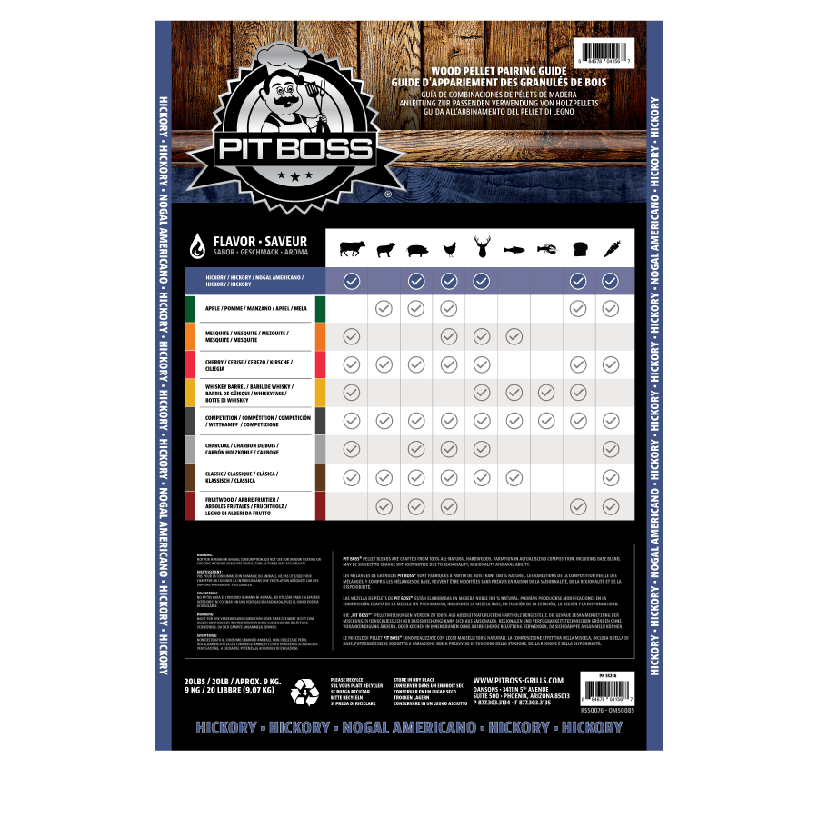 Z-Grills Pit Boss Hickory Blend Hardwood Pellets