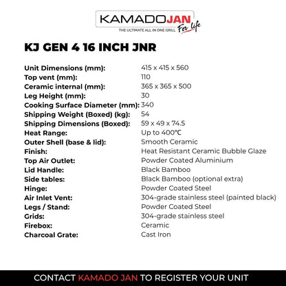 Kamado Jan Gen 4 JNR Bok Green