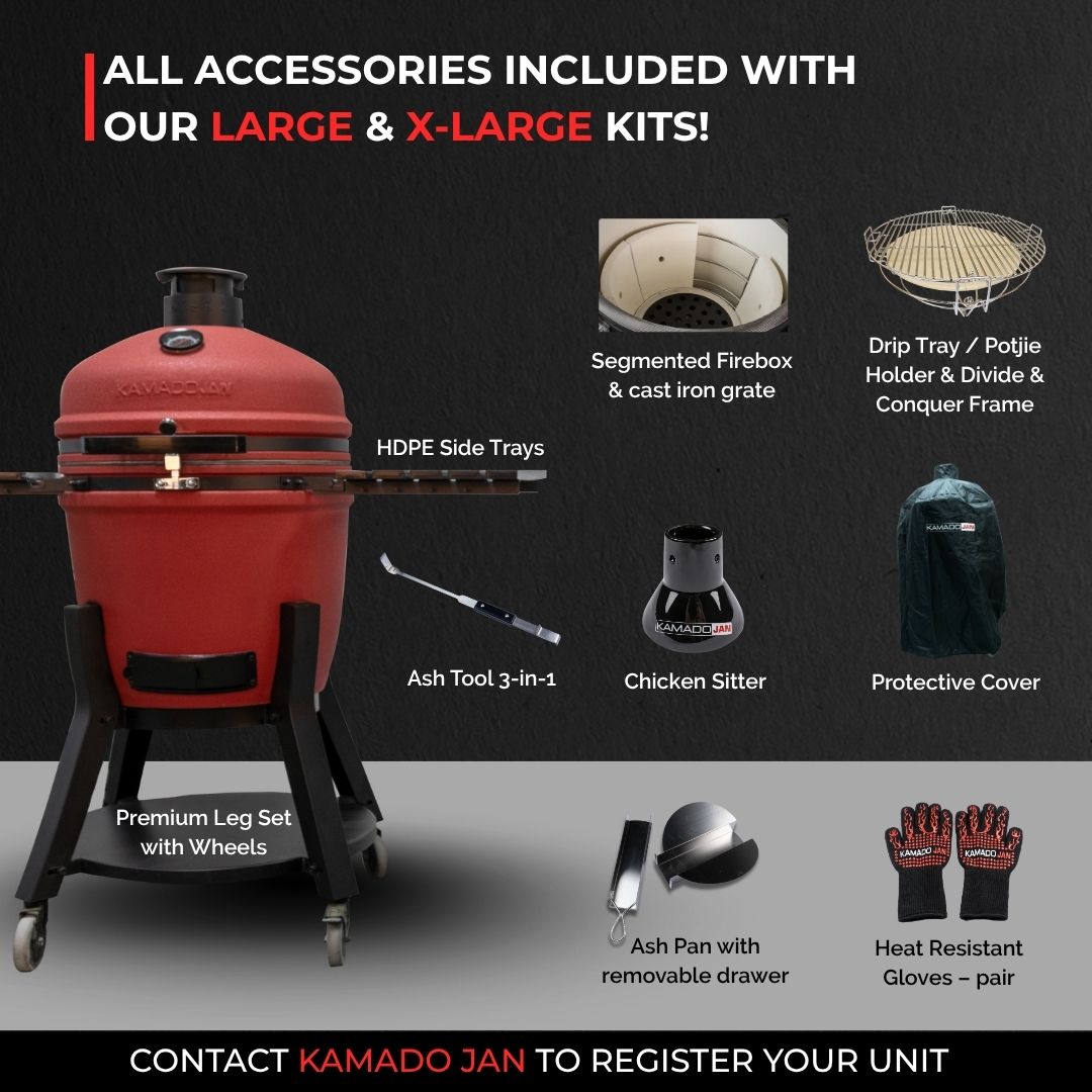 Kamado Jan Gen 4 Large Ember Red