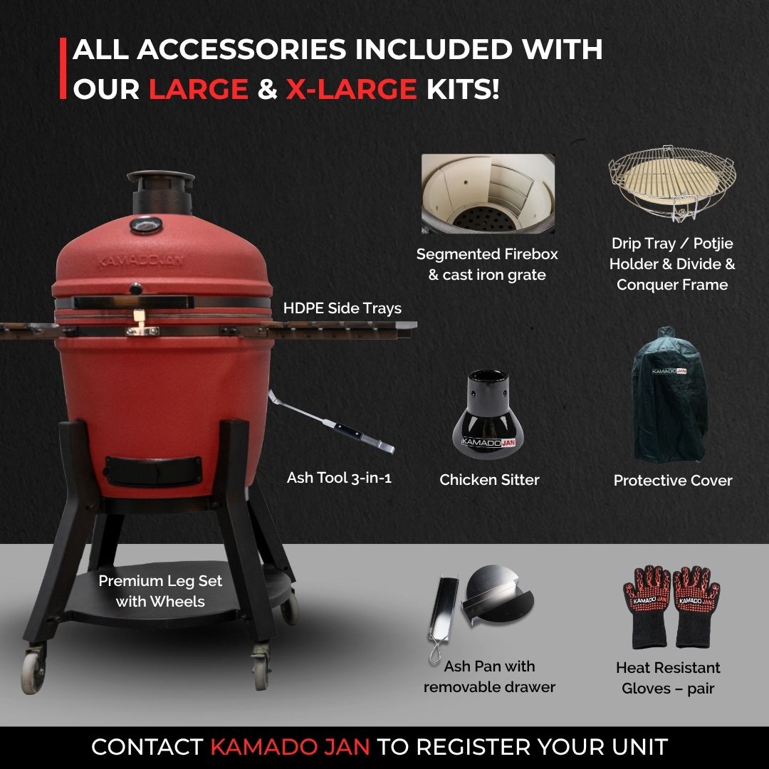 Kamado Jan Gen 4 X-Large Ember Red