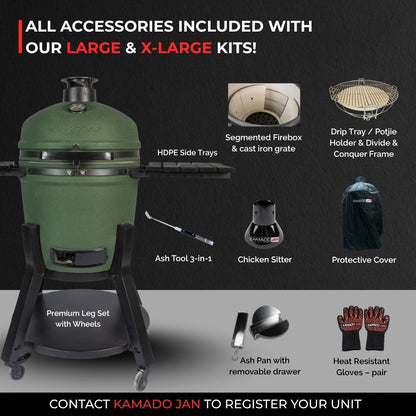 Kamado Jan Gen 4 X-Large Bok Green