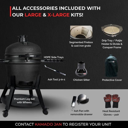 Kamado Jan Gen 4 Large Graphite