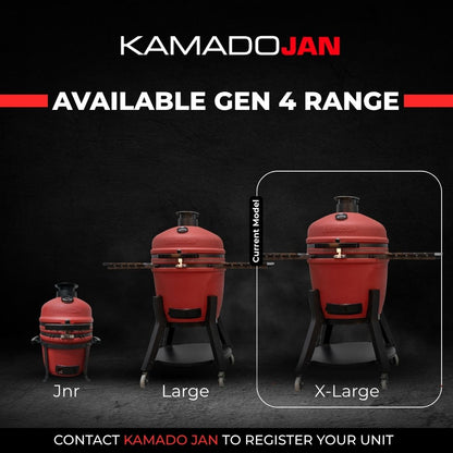 Kamado Jan Gen 4 X-Large Ember Red