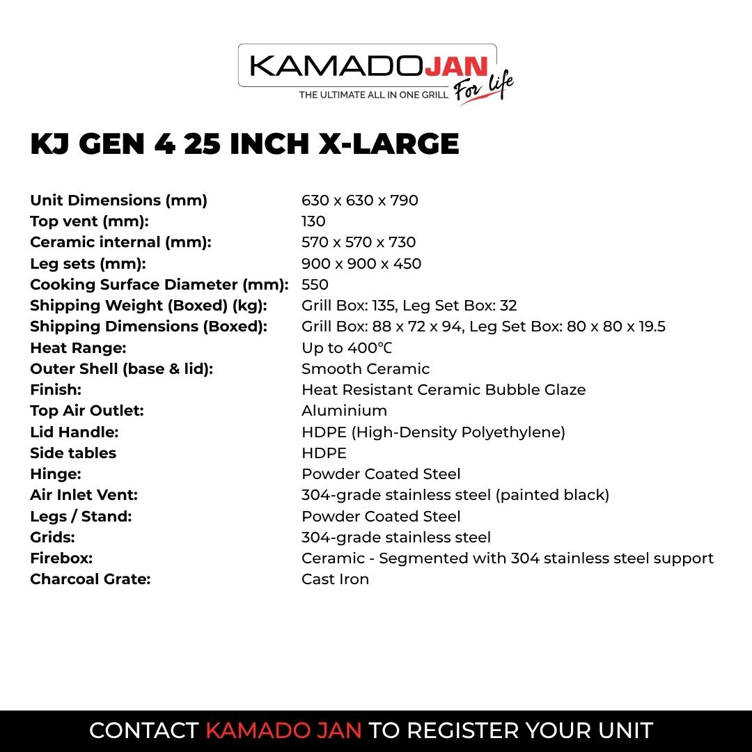 Kamado Jan Gen 4 X-Large Ember Red