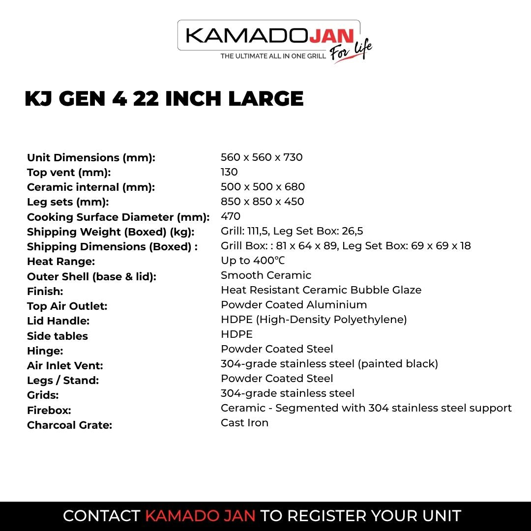 Kamado Jan Gen 4 Large Bok Green