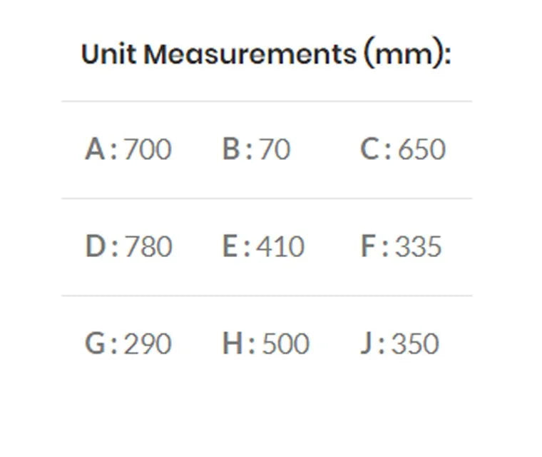 Maluti Gas Firebox Freestanding Model 650 with Coal Grate