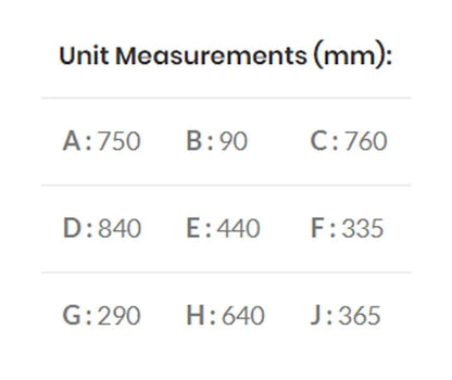 Maluti Gas Firebox Freestanding Model 760 with Coal Grate