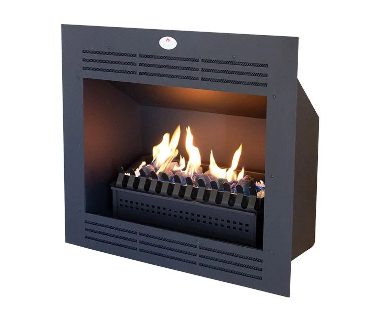 Firebox Vent Free Gas Built-in Model 1090 Mild Steel Facade with Coal Grate