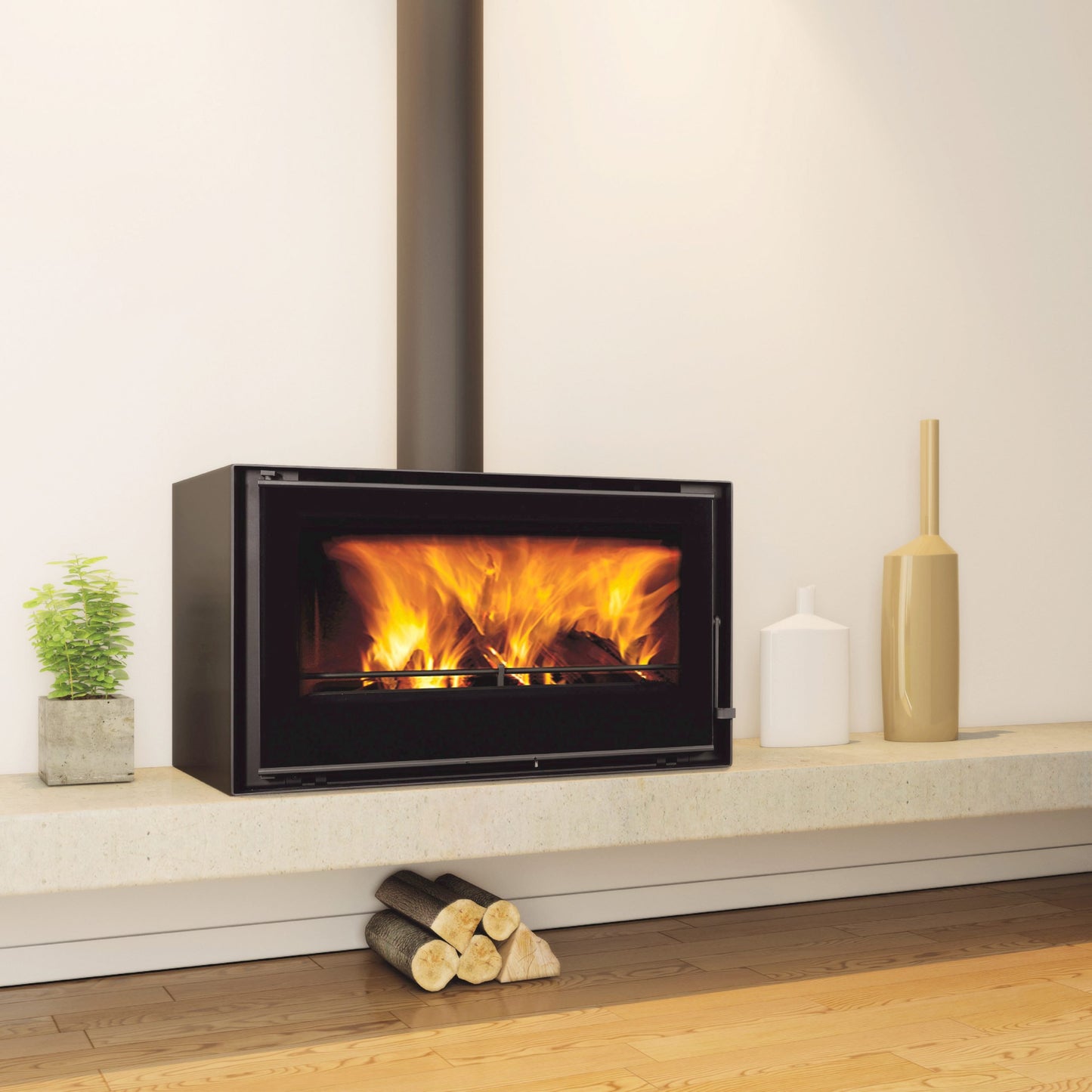 Calore C&A Chama Modular Cristal 98 Wood Fireplace