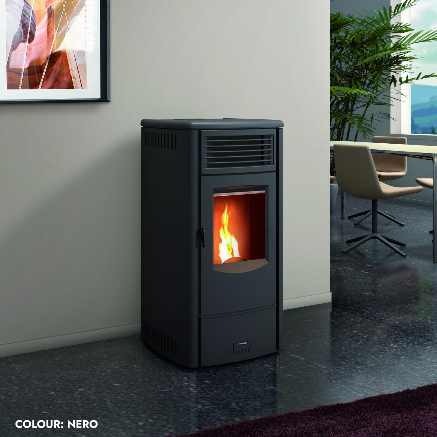 Calore Superior Camilla Pellet Fireplace
