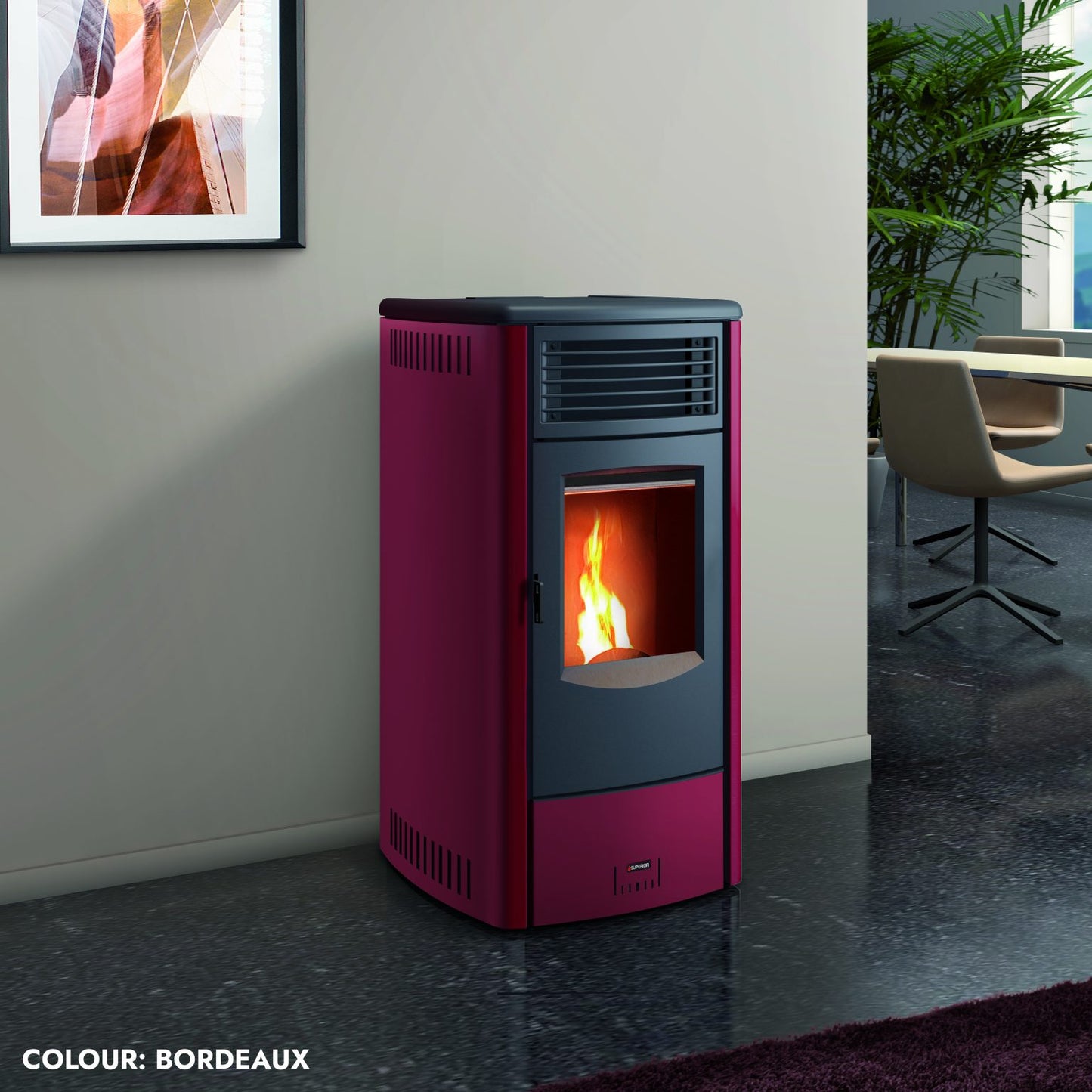 Calore Superior Camilla Pellet Fireplace