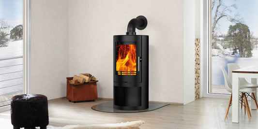 Sentinel Ottawa Cylindrical Freestanding Fireplace