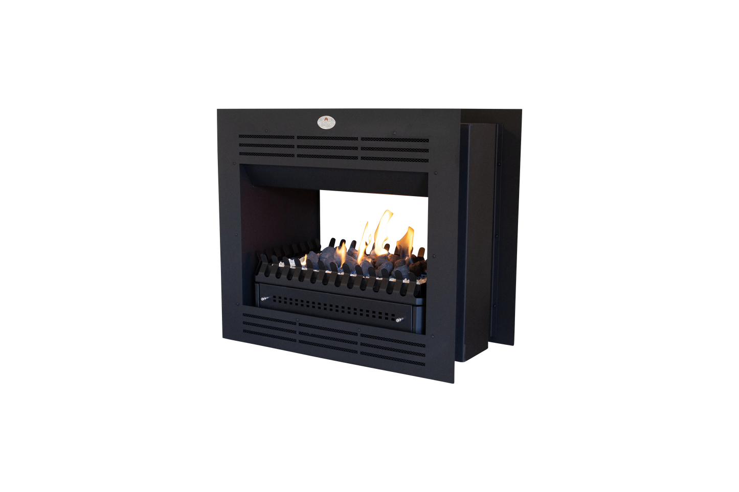 Firebox Vent Free Double Sided Model 940 Mild Steel Facade with Coal Grate