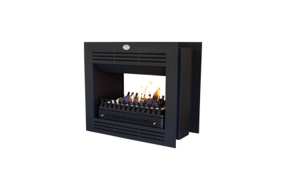 Firebox Vent Free Double Sided Model 940 Mild Steel Facade with Coal Grate