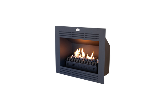 Firebox Vent Free Gas Built-in Model 1090 Mild Steel Facade with Coal Grate