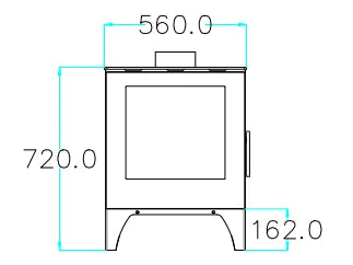 Flamm 560 Freestanding Fireplace