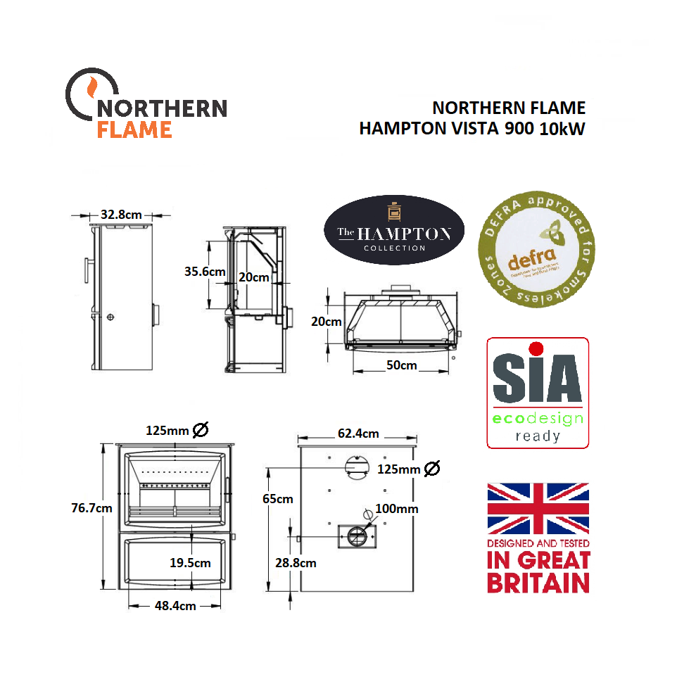Northern Flame Vista 900 Fireplace