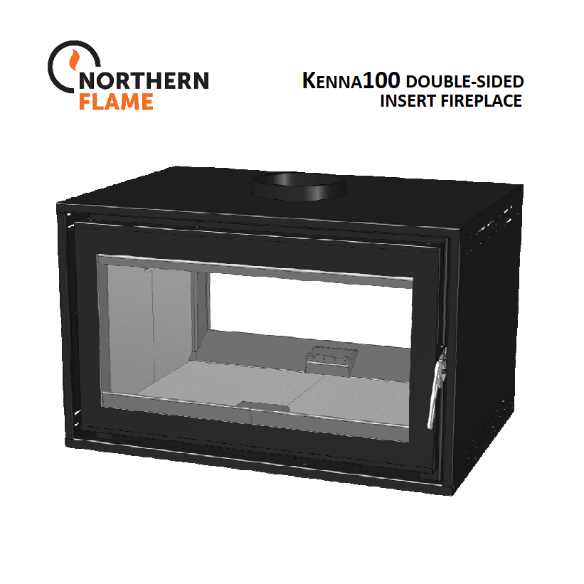 Northern Flame Kenna 100 Double Sided Built-in Fireplace