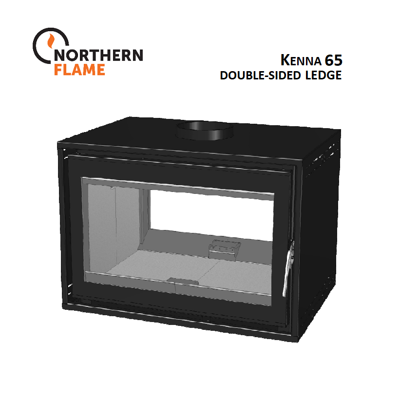 Northern Flame Kenna 65 Double-sided Ledge Fireplace