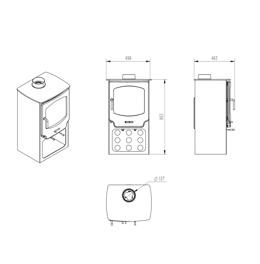 Home Fires R0802 Freestanding Fireplace