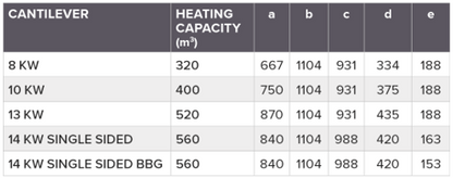 Infiniti Fire Cantilever Freestanding Fireplace
