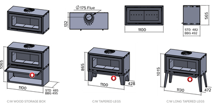 Infiniti Fires 18 Kw Freestanding Convection Box