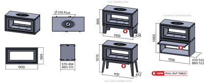 Infiniti Fires 18 Kw Freestanding Double Sided Convection Box