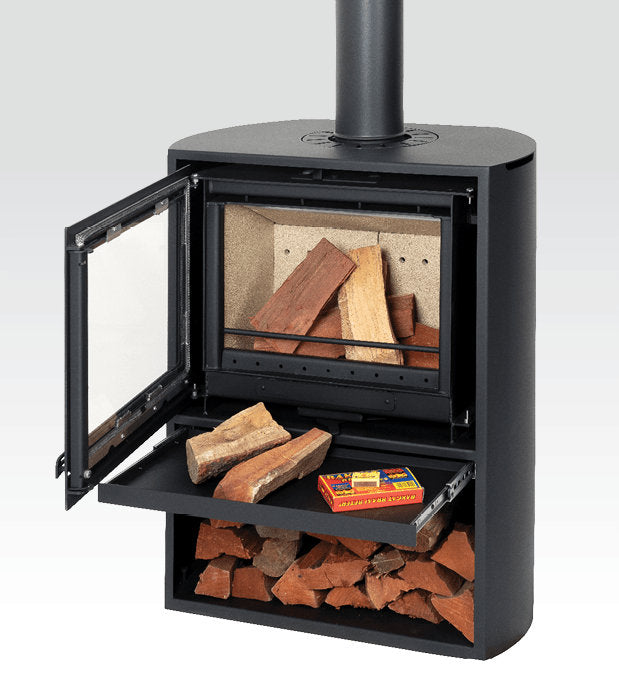 Infiniti Fires Curve Freestanding Fireplace