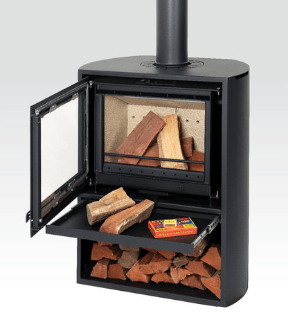 Infiniti Fires Curve Freestanding Fireplace
