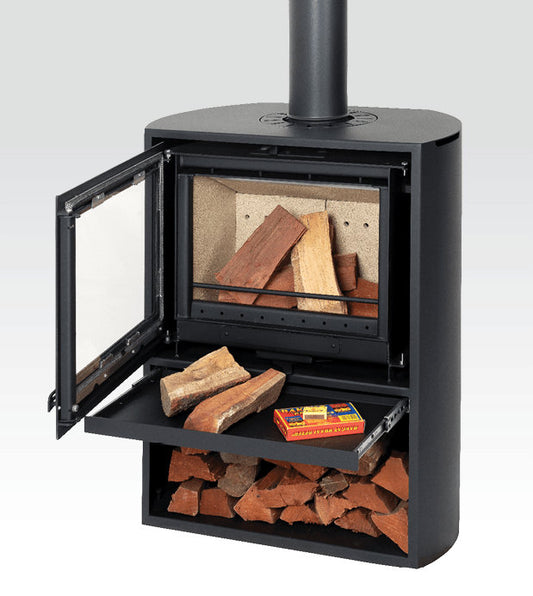 Infiniti Fires Curve Freestanding Fireplace