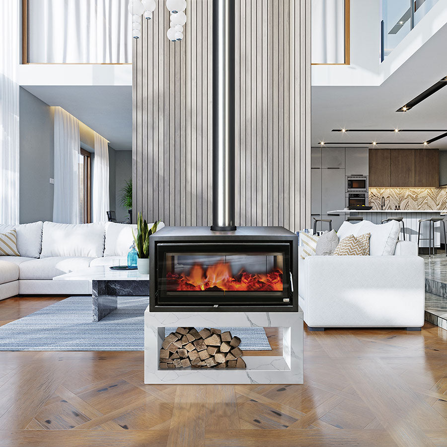 Northern Flame Kenna 100 Double Sided Ledge Fireplace