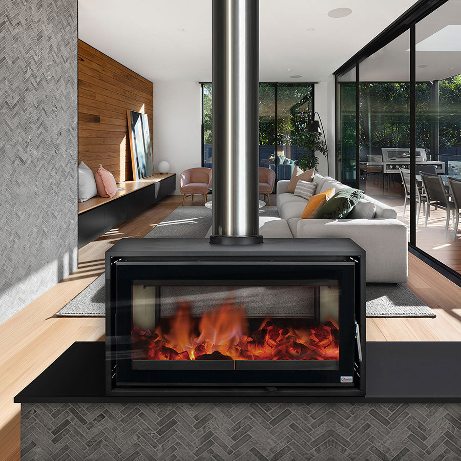 Northern Flame Kenna 82 Double Sided Ledge Fireplace