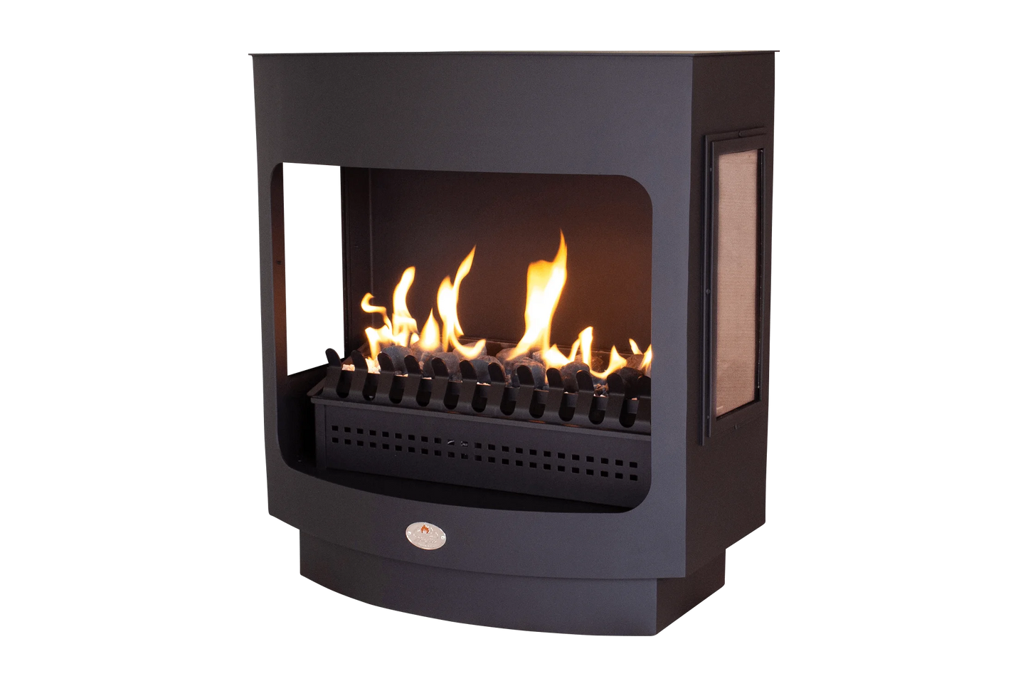 Maluti Gas Firebox Freestanding Model 760 with Glass Sides & Coal Grate