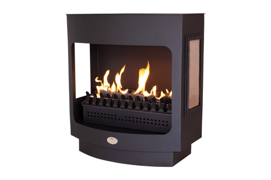 Maluti Gas Firebox Freestanding Model 760 with Glass Sides & Coal Grate