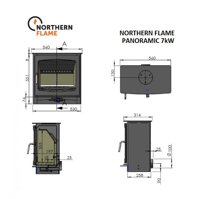 Northern Flame Panoramic 5 Fireplace