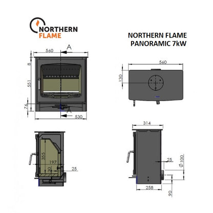 Northern Flame Panoramic 5 Fireplace