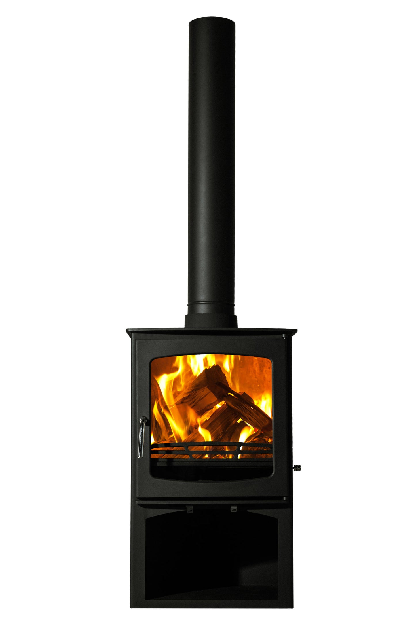 Sentinel Ottawa Curve with Log Stand Freestanding Fireplace
