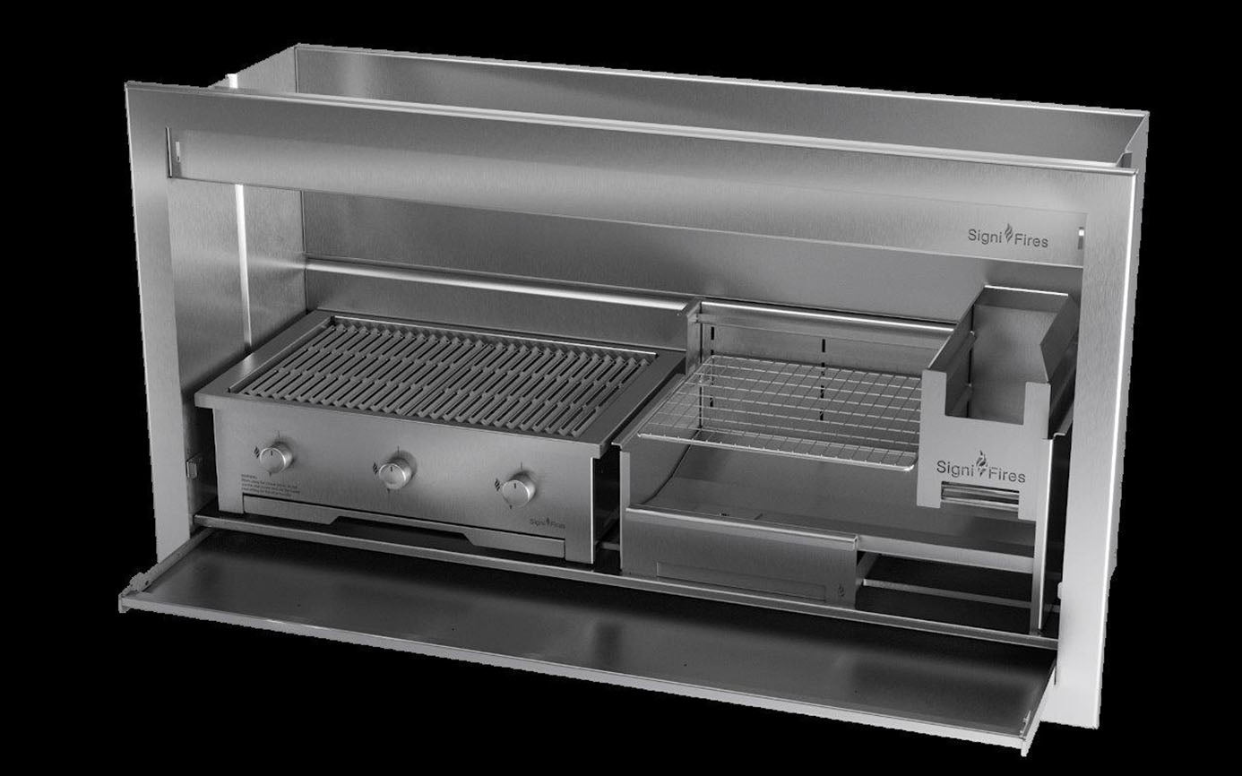 Signi Fires Gas and Wood Combination Braai