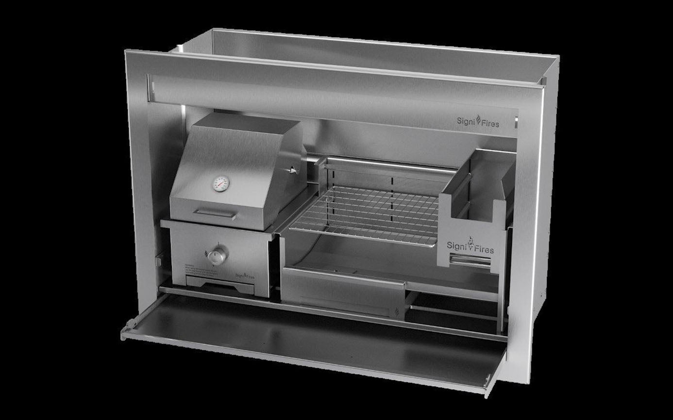 Signi Fires Gas and Wood Combination Braai