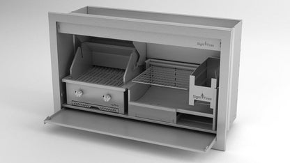 Signi Fires Gas and Wood Combination Braai