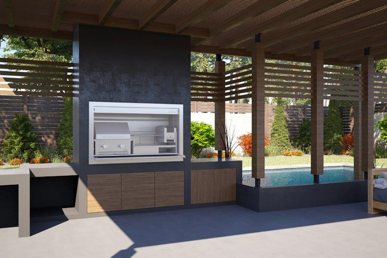 Signi Fires Gas and Wood Combination Braai