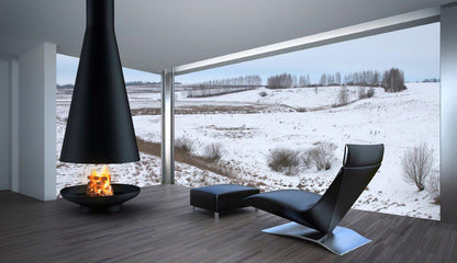 Signi Silo Suspended Fireplace