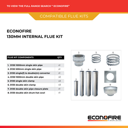 Econofire Vida LH Wood Fireplace
