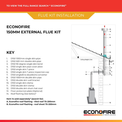Econofire Vega Wood Fireplace